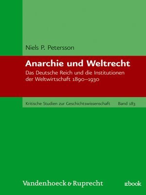 cover image of Anarchie und Weltrecht